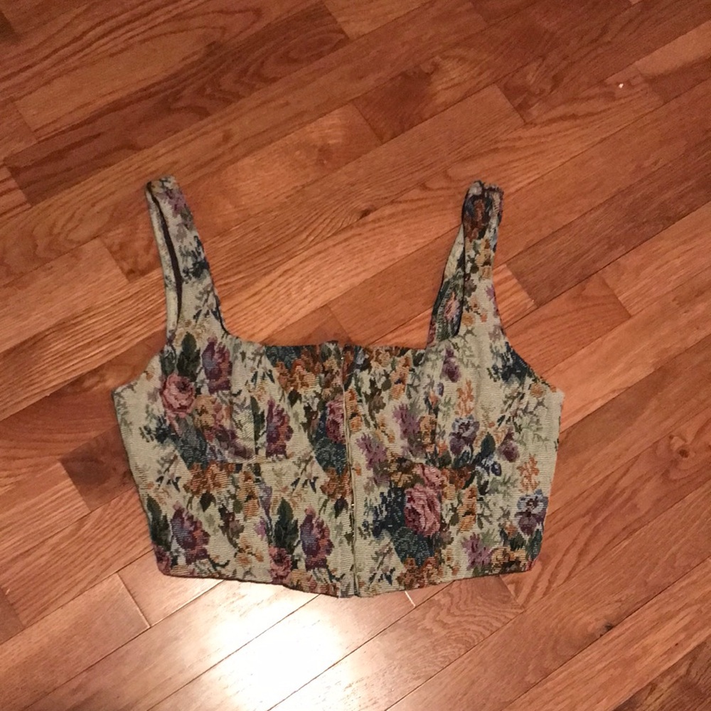 Floral corset top